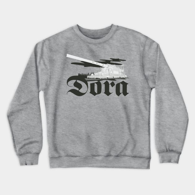 German super-heavy railway gun Dora (Schwerer Gustav) Crewneck Sweatshirt by FAawRay